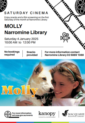 Saturday Cinema at Narromine Library - Molly